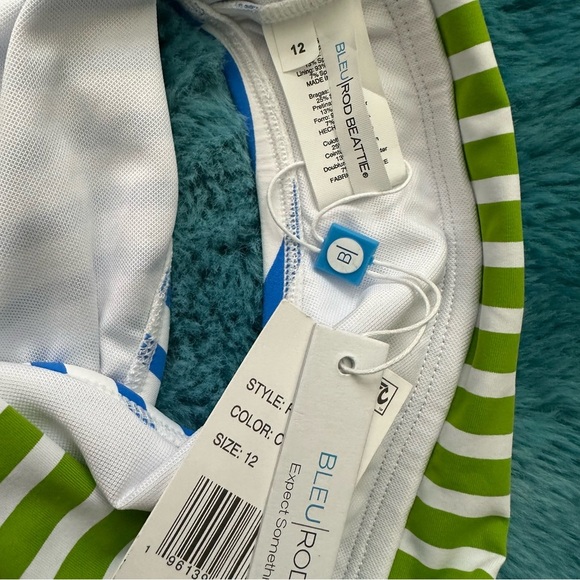 BLEU ROD BEATTIE Banded Fold Over Hipster Bikini Bottom Size 12 - Picture 5 of 13